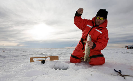 Icespikes for traction when ice fishing