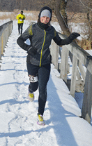 Icespike Runner In Snow